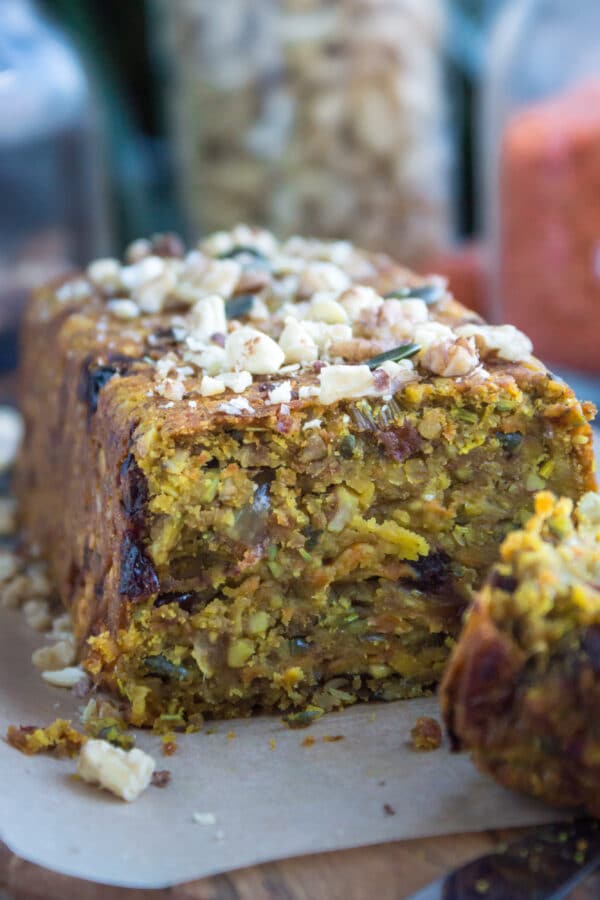 Red Lentil & Garden Herb Nut Roast